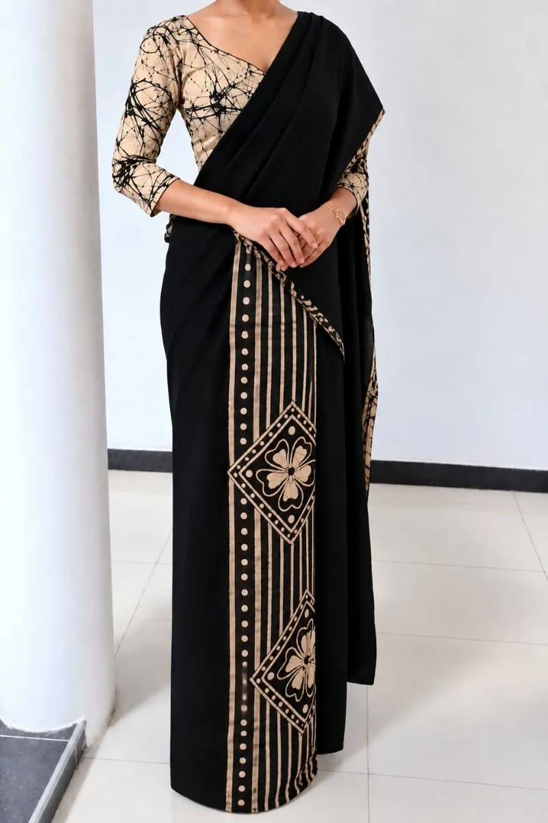 bathik saree handmade batik saree, Sri Lanka