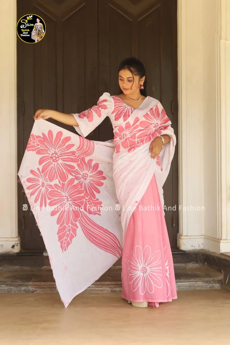 bathik saree handmade batik saree, Sri Lanka