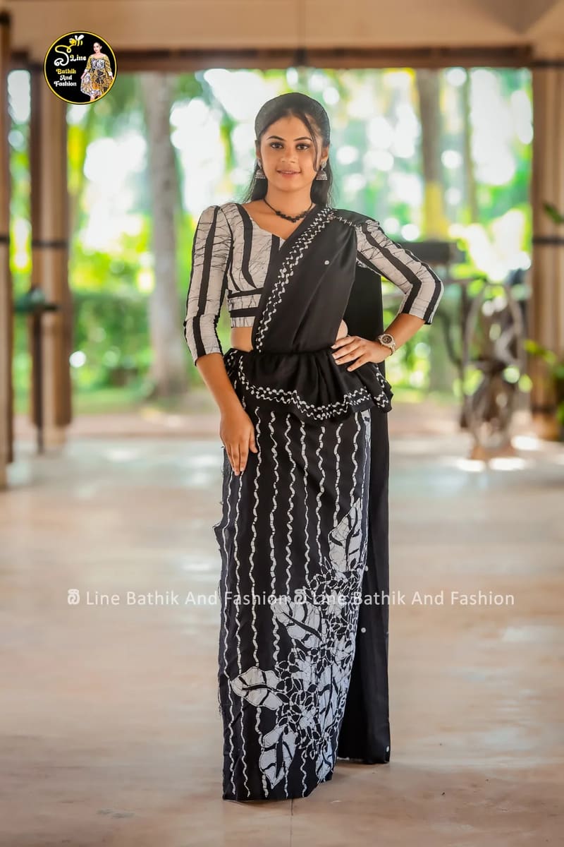 Bathik saree handmade batik saree, Sri Lanka