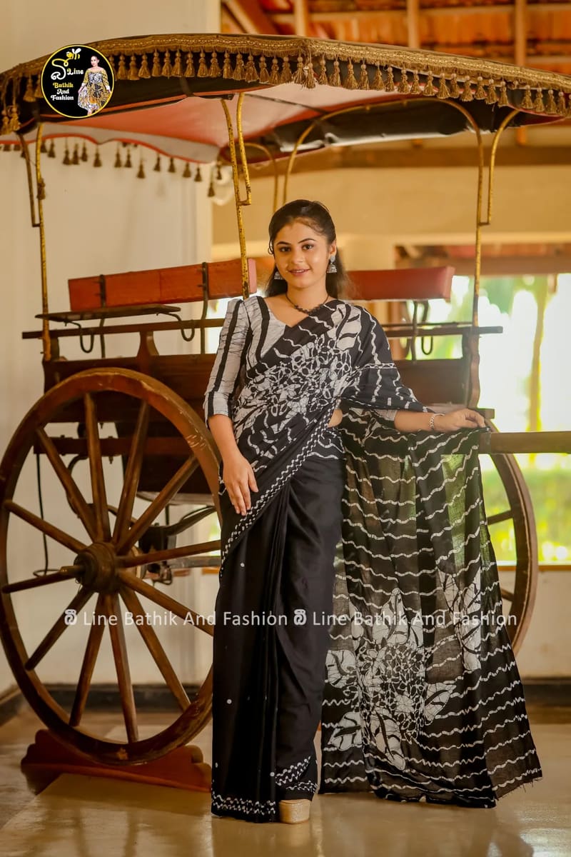 Bathik saree handmade batik saree, Sri Lanka