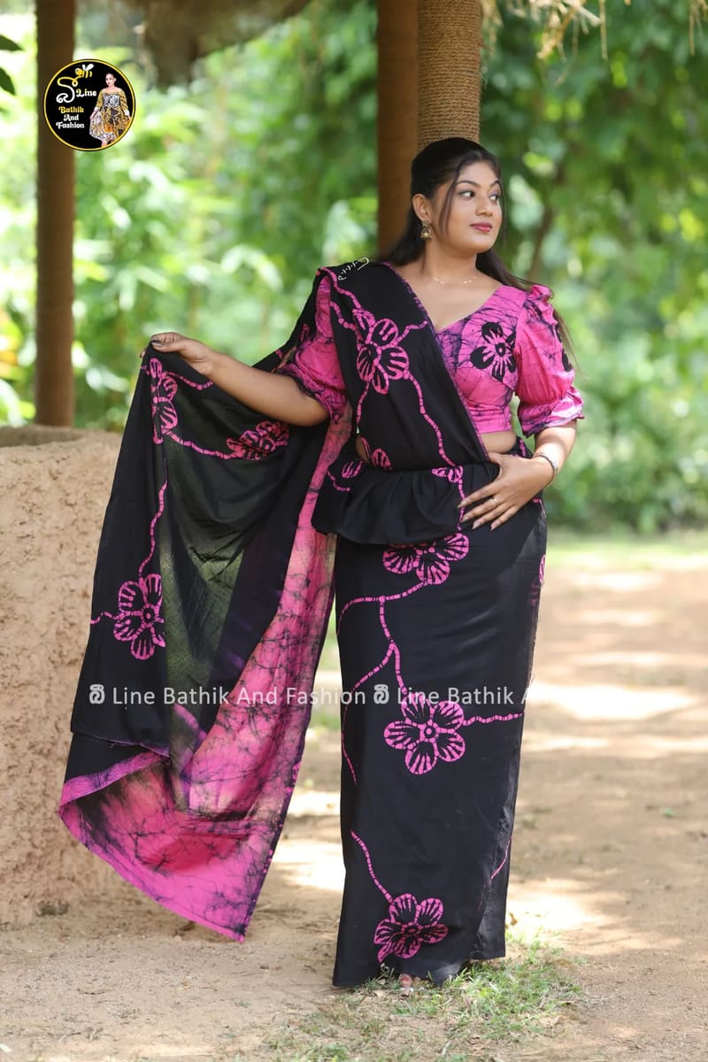Bathik saree handmade batik saree, Sri Lanka