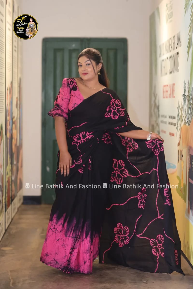 Bathik saree handmade batik saree, Sri Lanka