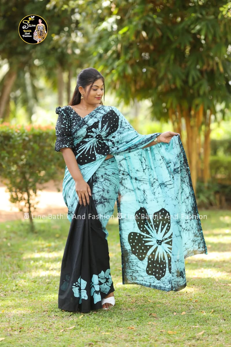 Bathik saree handmade batik saree, Sri Lanka