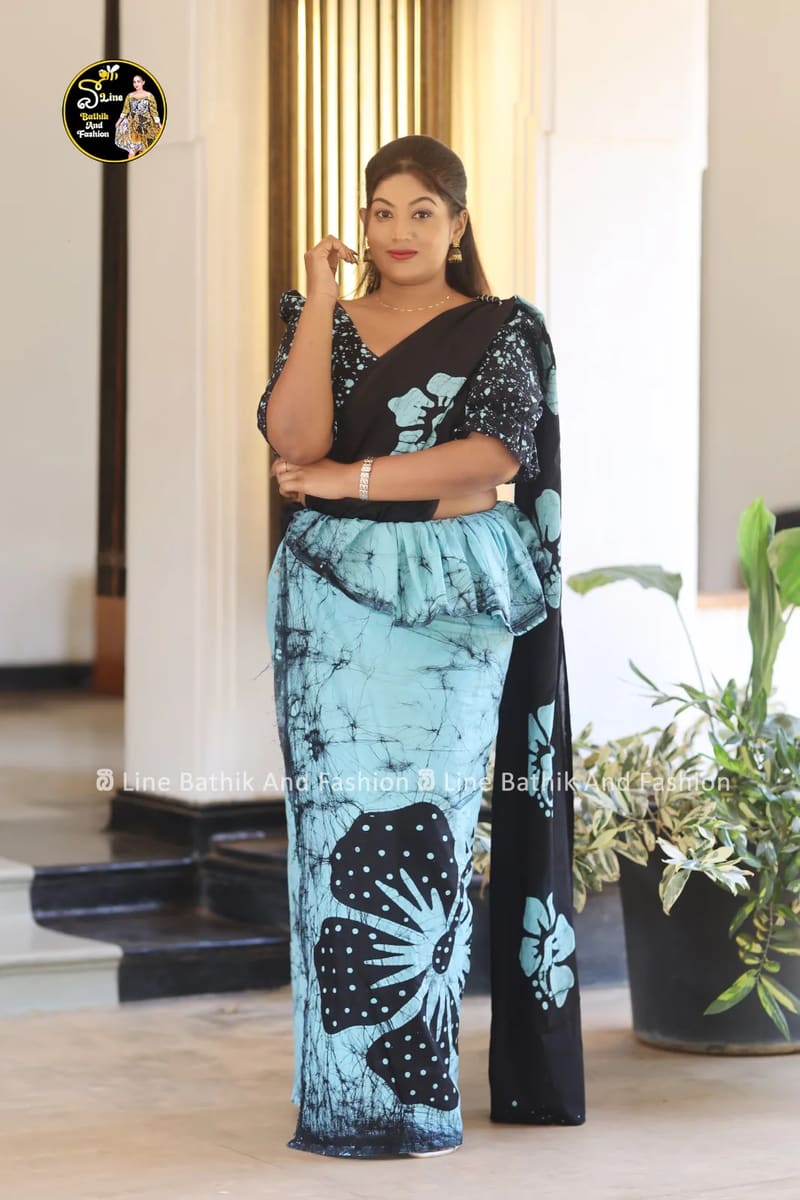 Bathik saree handmade batik saree, Sri Lanka