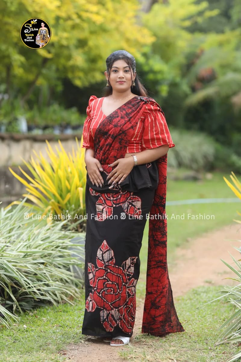 Bathik saree handmade batik saree, Sri Lanka